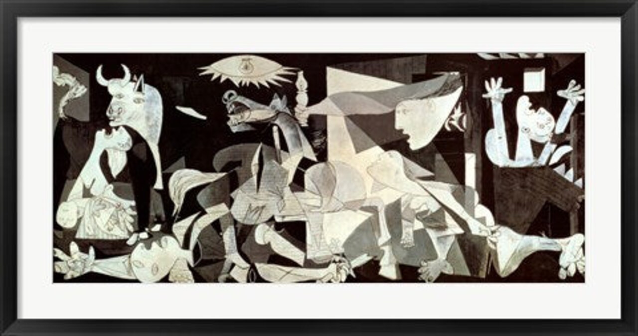 Framed Art Guernica by Pablo Picasso Wall Decor 18x24 Artwork